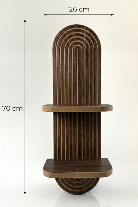 Hanah Home Estantería de Pared Wenge